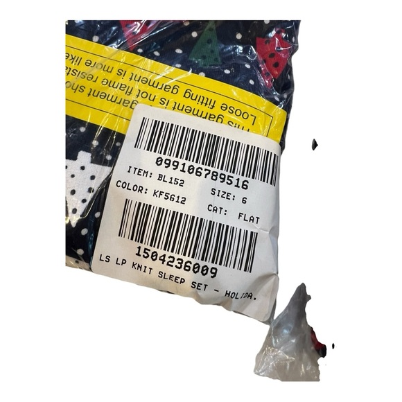 J.Crew X Crewcuts Boys Christmas Jammies Pajama Set Red Blue Christmas Trees NEW - Picture 5 of 16